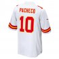 Isiah Pacheco Kansas City Chiefs Super Bowl LVII Patch Away Game Jersey - White