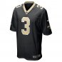 Jake Haener New Orleans Saints Team Game Jersey - Black