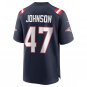 Jakob Johnson New England Patriots Game Jersey - Navy