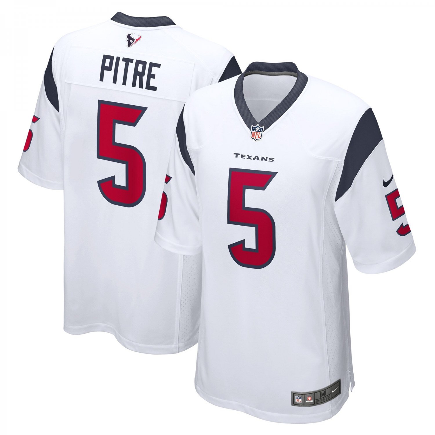 Jalen Pitre Houston Texans Game Player Jersey - White