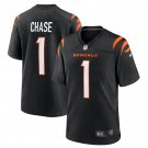 Ja'Marr Chase Cincinnati Bengals Game Jersey - Black