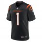 Ja'Marr Chase Cincinnati Bengals Game Jersey - Black