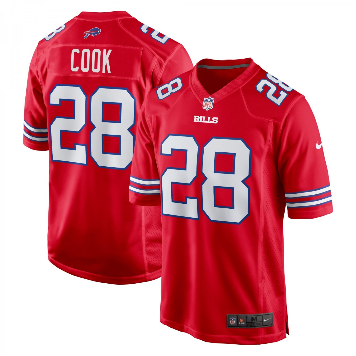 James Cook Buffalo Bills Alternate Game Jersey - Red