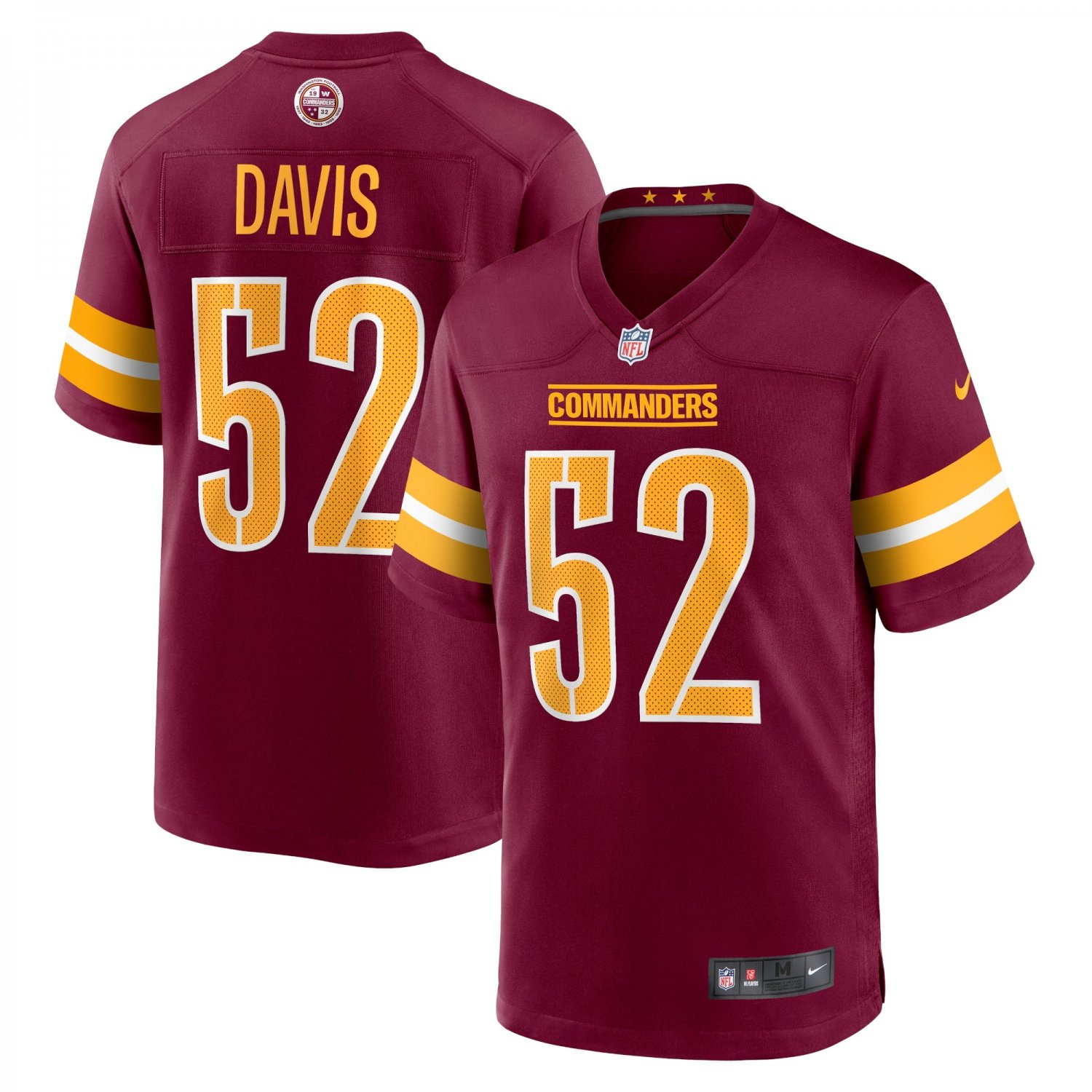 Jamin Davis Washington Commanders Game Jersey - Burgundy