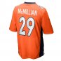 JaQuan McMillian Denver Broncos Team Game Jersey - Orange