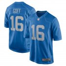 Jared Goff Detroit Lions Game Player Jersey - Blue