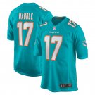 Jaylen Waddle Miami Dolphins Game Jersey - Aqua