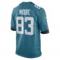 Jaylon Moore Jacksonville Jaguars Game Player Jersey - Teal
