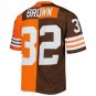 Jim Brown Cleveland Browns Mitchell & Ness 1963 Split Legacy Replica Jersey - Orange/Brown