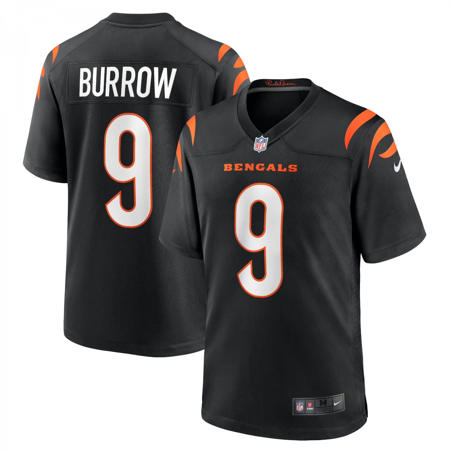 Joe Burrow Cincinnati Bengals Player Game Jersey - Black