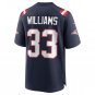 Joejuan Williams New England Patriots Game Jersey - Navy