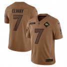 John Elway Denver Broncos 2023 Salute To Service Retired Player Limited Jersey - Brown