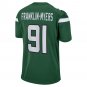 John Franklin-Myers New York Jets Game Jersey - Gotham Green