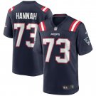 John Hannah New England Patriots Game Retired Player Jersey - Navy