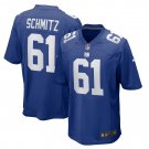John Michael Schmitz New York Giants Team Game Jersey - Royal