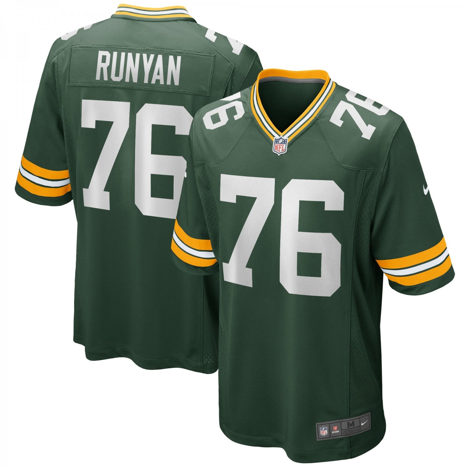 Jon Runyan Green Bay Packers Player Game Jersey - Green