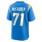 Jordans McFadden Los Angeles Chargers Team Game Jersey - Powder Blue