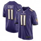 Jordans Stout Baltimore Ravens Player Game Jersey - Purple