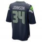 Josh Johnson Seattle Seahawks Game Jersey - College Navy