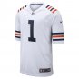 Justin Fields Chicago Bears 2021 NFL Draft First Round Pick Alternate Classic Game Jersey - White