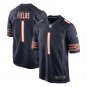 Justin Fields Chicago Bears Game Jersey - Navy