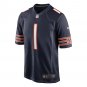 Justin Fields Chicago Bears Game Jersey - Navy