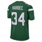 Justin Hardee New York Jets Game Jersey - Gotham Green