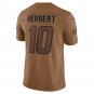 Justin Herbert Los Angeles Chargers 2023 Salute To Service Limited Jersey - Brown