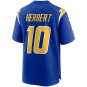 Justin Herbert Los Angeles Chargers 2nd Alternate Game Jersey - Royal