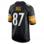 Justin Rigg Pittsburgh Steelers Game Player Jersey - Black