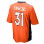 Justin Simmons Denver Broncos Game Jersey - Orange