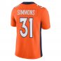 Justin Simmons Denver Broncos Vapor Limited Jersey - Orange