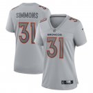 Justin Simmons Denver Broncos Women's Atmosphere Fashion Game Jersey - Gray
