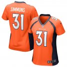 Justin Simmons Denver Broncos Women's Game Jersey - Orange