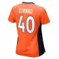 Justin Strnad Denver Broncos Women's Game Jersey - Orange