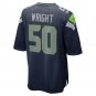 K.J. Wright Seattle Seahawks Game Jersey - College Navy