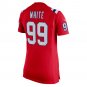 Keion White New England Patriots Women's Alternate Team Game Jersey - Red