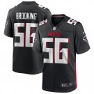 Keith Brooking Atlanta Falcons Game Retired Player Jersey - Black