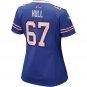 Kent Hull Buffalo Bills Women's Game Retired Player Jersey - Royal