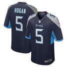 Kevin Hogan Tennessee Titans Home Game Player Jersey - Navy