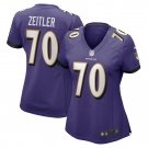 Kevin Zeitler Baltimore Ravens Women's Game Jersey - Purple