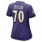 Kevin Zeitler Baltimore Ravens Women's Game Jersey - Purple