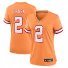 Kyle Trask Tampa Bay Buccaneers Women's Throwback Game Jersey - Orange