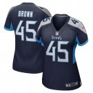 Kyron Brown Tennessee Titans Women's Home Game Player Jersey - Navy