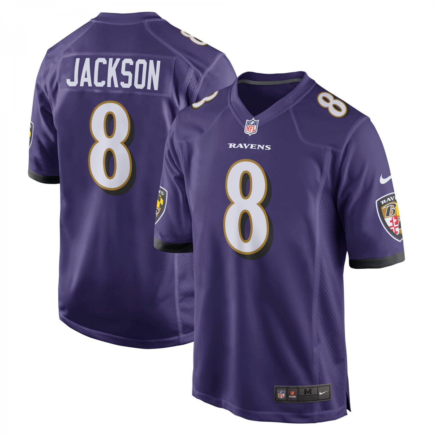 Lamar Jackson Baltimore Ravens Game Jersey - Purple