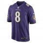 Lamar Jackson Baltimore Ravens Game Jersey - Purple