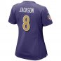 Lamar Jackson Baltimore Ravens Women's Alternate Game Player Jersey - Purple
