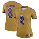 Lamar Jackson Baltimore Ravens Women's Inverted Legend Jersey - Gold