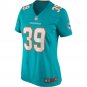 Larry Csonka Miami Dolphins Women's Game Retired Player Jersey - Aqua