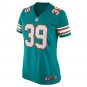 Larry Csonka Miami Dolphins Women's Retired Player Jersey - Aqua